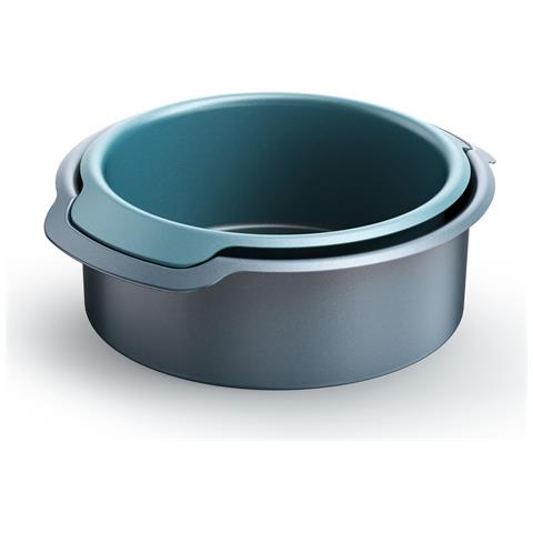 Set Di Due Stampi Per Torte Rotondi Antiaderenti Nest Bake Con Manici Integrati Per Presa Facile Dimensioni 23 E 20 Centimetri Ideale Per Torte Perfette - Foto 1