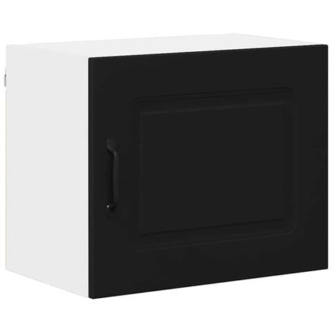 Pensile cucina con porta Nero 50 x 31 x 40 cm Legno multistrato - Foto 1