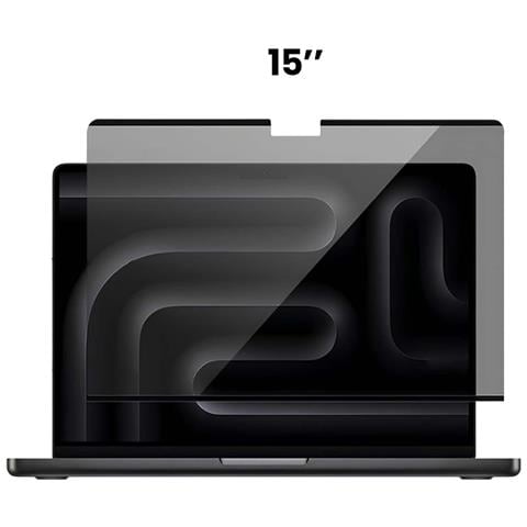 Protezione Schermo Per Macbook Air 15"" Anti-spia Fissaggio Magnetico, Nero Transparente - Foto 2