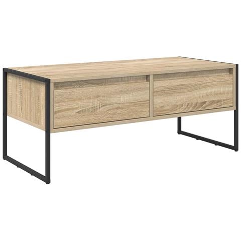 Tavolino da salotto Sonoma 100 x 46 x 40 cm Legno multistrato - Foto 1