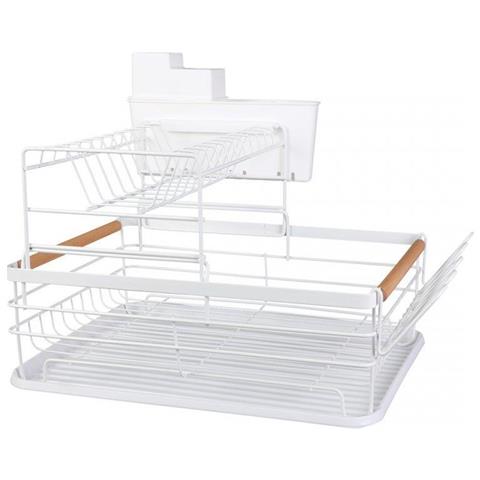 Scolapiatti a due livelli Elitehoff E-8120 con portaposate e vassoio - Foto 2