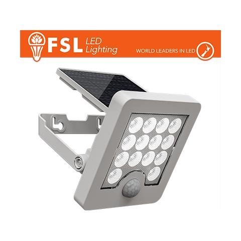 Faro da esterno solare con sensore di movimento 40W (4 led) - Bianco - Foto 1