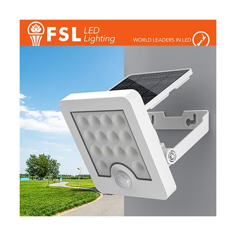 Faro da esterno solare con sensore di movimento 40W (4 led) - Bianco - Foto 2