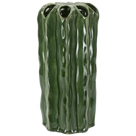 Vaso Cactus Tall Piccolo In Ceramica Verde A Forma Di Cactus - Foto 1