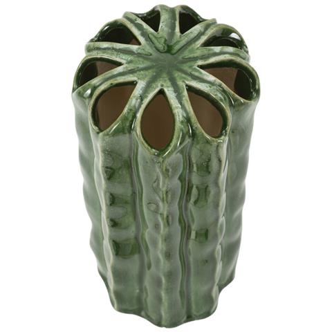 Vaso Cactus Tall Piccolo In Ceramica Verde A Forma Di Cactus - Foto 2