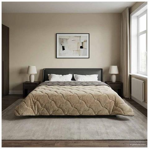 Duvet Estivo Trapuntato Grigio chiaro 240 x 260 cm - Foto 2
