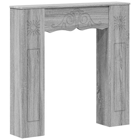 Cornice per camino Sonoma grigio 102 x 20 x 102 cm - Foto 1