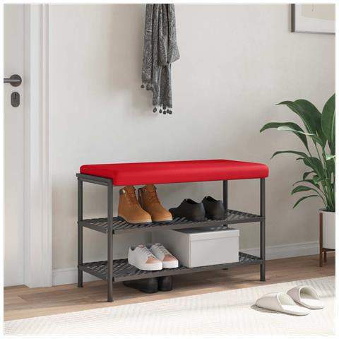 Cuscino per panchina Similpelle Rosso Profondità 35 cm - Foto 2