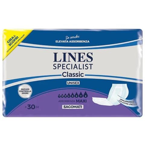 Pannolone per Incontinenza Lines Special Classic Sagomato Maxi 30 Pezzi - Foto 1