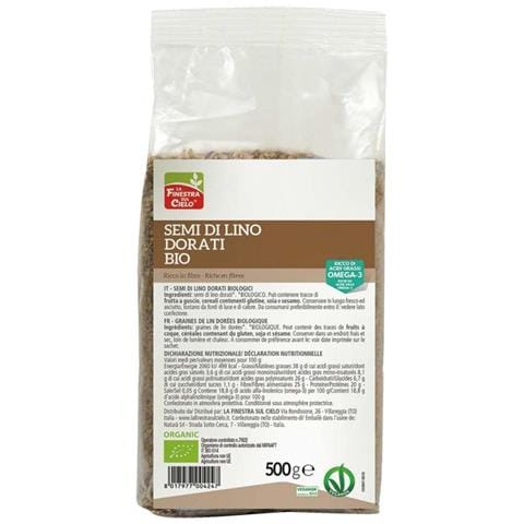 Fsc OMEGA3 Semi di Lino Dorati Bio Ad Alto Contenuto di Fibra 500 g - Foto 1