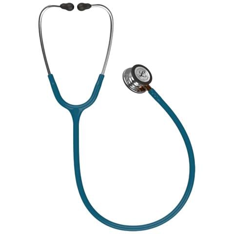 Stetoscopio Littmann Classic Iii 5874 Professionale Tubo Blu Caraibi Doppia Testa Acustica Adulto Pediatrico Oem - Foto 2