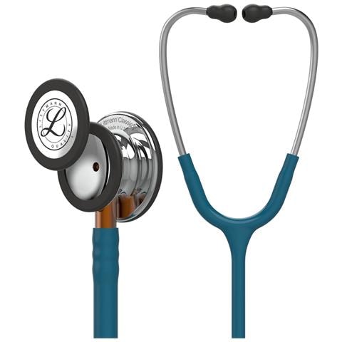 Stetoscopio Littmann Classic Iii 5874 Professionale Tubo Blu Caraibi Doppia Testa Acustica Adulto Pediatrico Oem - Foto 1