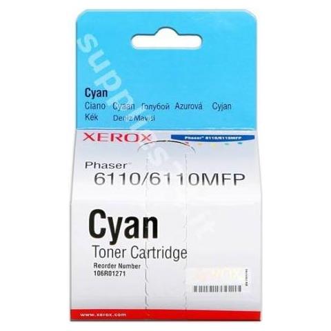 106R01271 Toner Originale Ciano per Phaser 6110/6110MFP Capacità 1000 Pagine - Foto 2