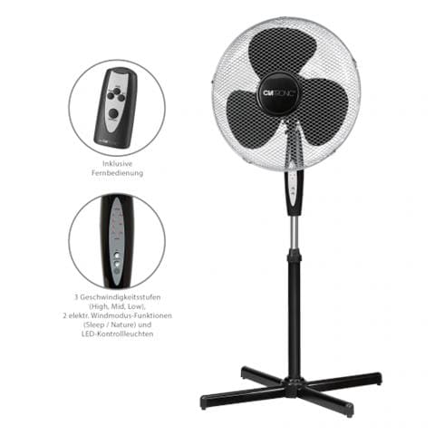 VL 3741 S 40 cm FB Stand Ventilator black - Foto 3