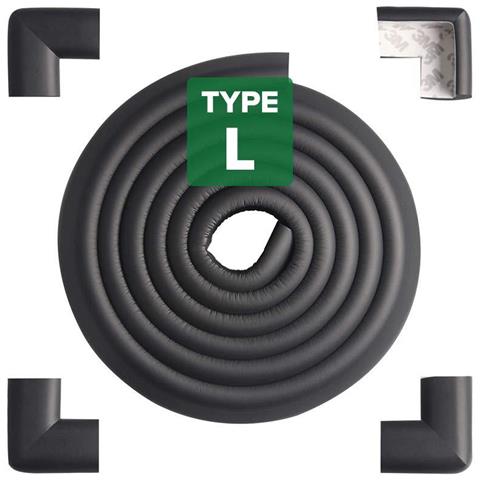 Protezioni Angolari In Plastica Nera Per Vetro Da 4 Mm - Confezione Da 20 Pezzi, Misura 35x35x5 Mm, Ideali Per Bordi Lastre Di Vetro