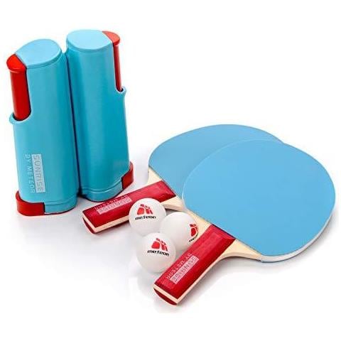 Tennis Da Tavolo Set 170 Centimetri 67 Pollici Istantaneo Retrattile Ping Pong Porta Accessori Netto Due Pipistrelli E Tre Palle Allround Professionale Amatoriali Intermedio Avanzato Di Formazione Racchette Pagaie - Foto 2