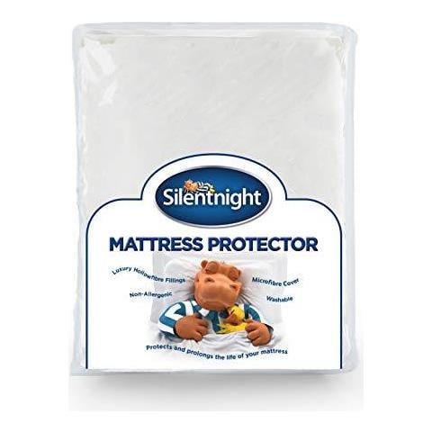 Premium Trapuntato Protezione Materasso Doppio Microfibra Bianco - Foto 1