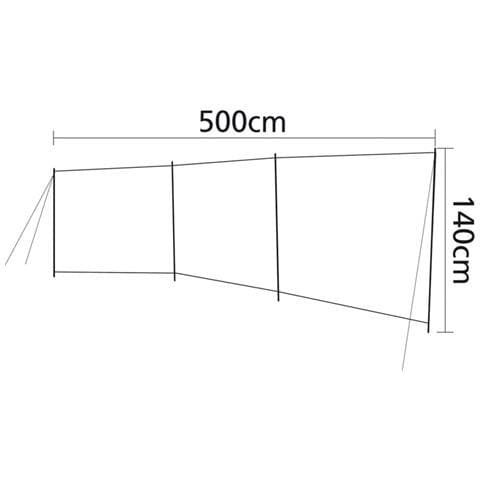 Paravento Popular 500x140 cm Grigio e Antracite - Foto 2
