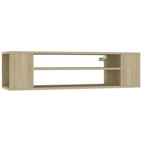 Mobile TV Pensile Rovere Sonoma 100x30x26,5cm Legno Multistrato - Foto 1