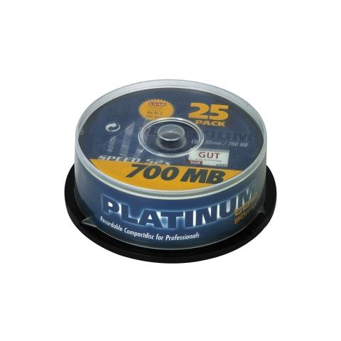 Supporto registrabile CD Best Media Platinum - CD-R - 52x - 700 MB - 25 Pacco Cake Box - 120mm - 1,33 Ora Tempo di registrazione massimo - Foto 1