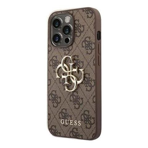 Pu 4g Metal Logo Case Fr Apple Iphone 14 Pro Max - Brown (guhcp14x4gmgbr) - Foto 1