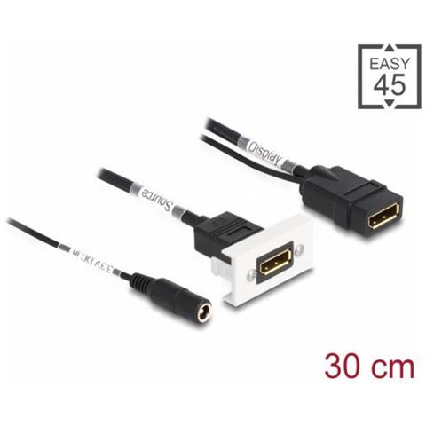 81385 Cavo Displayport 0,3 M Nero, Bianco - Foto 2