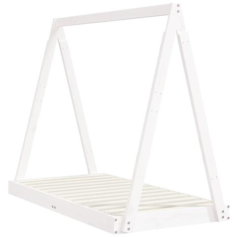Giroletto per Bambini Bianco 70x140cm in Legno Massello di Pino - Foto 3