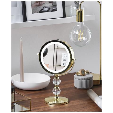 Specchio Per Make-up Led Claira Oro - Foto 1