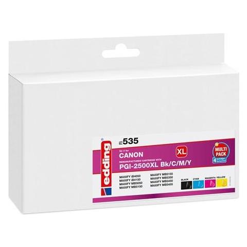 Edd-535 Cartuccia D'inchiostro 4 Pz Compatibile Nero, Ciano, Magenta, Giallo - Foto 1