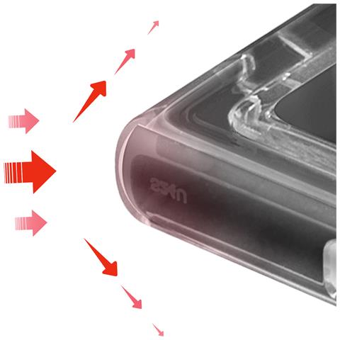 Cover Per Samsung Galaxy S24 Ultra Antishock Rigida Bordi Sollevati, Trasparente - Foto 5