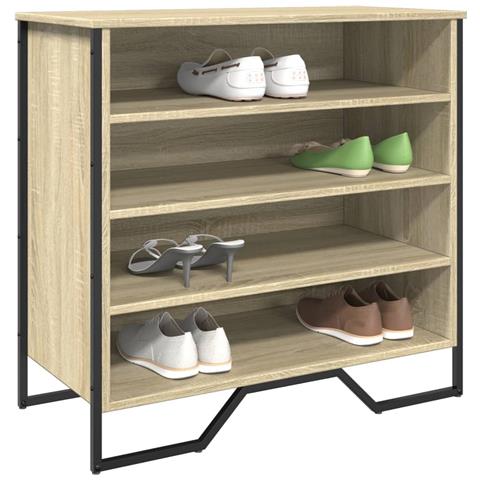 Scarpiera Rovere Sonoma 80x38x78 cm in Truciolato - Foto 1