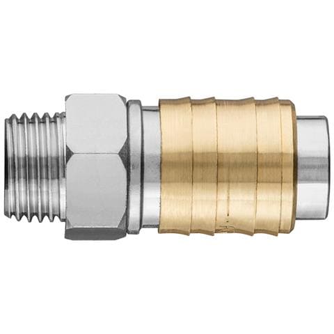 Attacco Rapido Per Compressore Con Filettatura Esterna Da 3/8"". - Foto 1