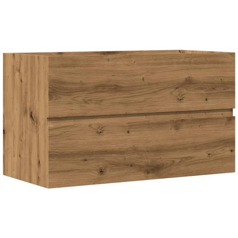 Mobile Lavabo Rovere Artigianale 90x38,5x45 Cm In Truciolato - Foto 2