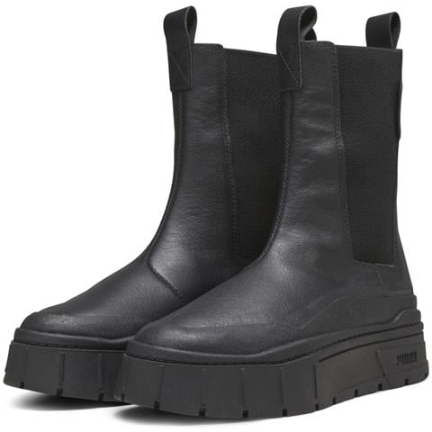 Mayze Stack Chelsea Booties Stivaletti Pelle Scarpe Donna Nero Eu 37, 386272 06 - Foto 1