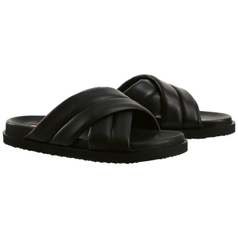 Tessa Slippers Ciabatte Pelle Scarpe Donna Nero Eu 36, 7-100820 0100 - Foto 1