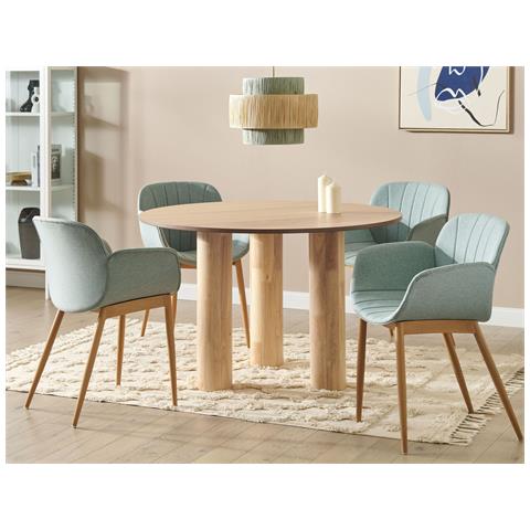 Tavolo Da Pranzo Orin Simil Legno Legno Chiaro - Foto 1