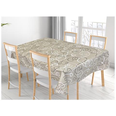 Tovaglia Per Salotto Cucina In Miros Misto Cotone Made In Italy Penelope Rp 140x240 Beige - Foto 1