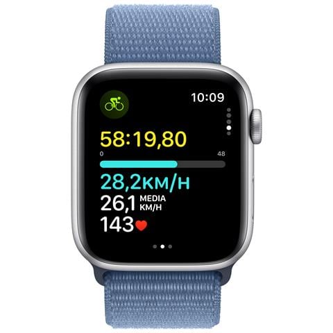 Watch SE OLED 44 mm Digitale 368 x 448 Pixel Touch screen Argento Wi-Fi GPS (satellitare) - Foto 4