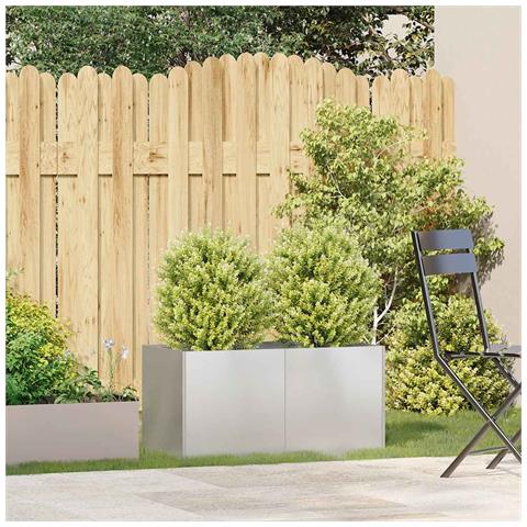 Fioriera 80x40x40 Cm In Acciaio Inox - Foto 3