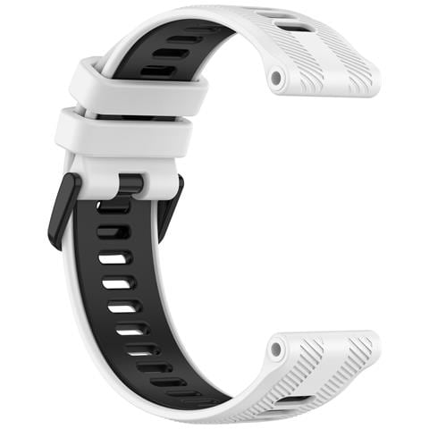 Cinturino Per Orologio In Silicone Bianco E Nero Per Garmin Forerunner 965 - Foto 2