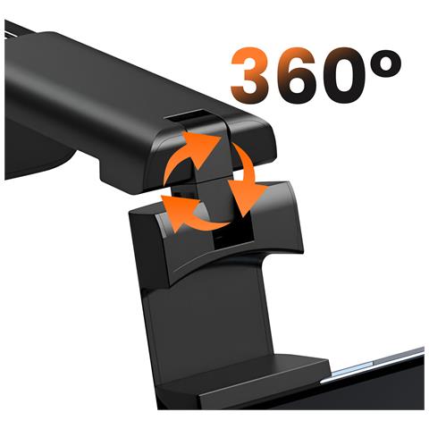 Supporto Viaggio Telefono Aereo Valigia, Nero - Foto 2