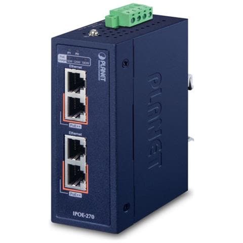IPOE-270 switch di rete Supporto Power over Ethernet (PoE) Blu - Foto 1