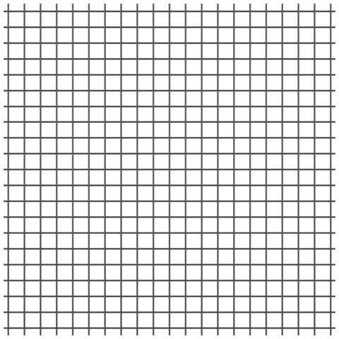 Recinzione in Rete Saldato con 13 Pali Flangiati Grigio 0.8x25 m Acciaio - Foto 9