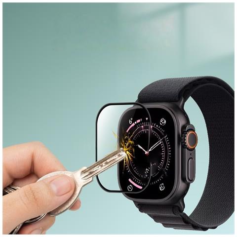 Protezione Schermo Morbida Curva 3d Compatibile Con Apple Watch Ultra 3 - Trasparente, Anti-impronta, Copertura Totale - Foto 2