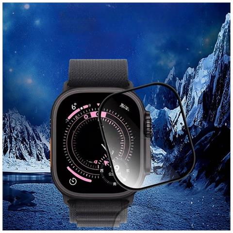 Protezione Schermo Morbida Curva 3d Compatibile Con Apple Watch Ultra 3 - Trasparente, Anti-impronta, Copertura Totale - Foto 6