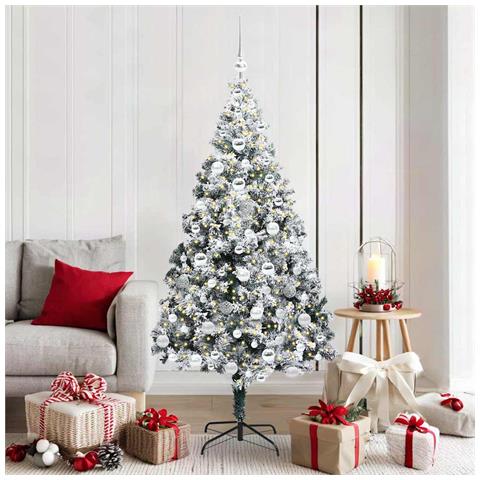 Albero di Natale artificiale con 300 LED Bianco 180 cm - Foto 2
