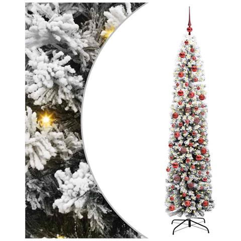 Albero di Natale artificiale con 300 LED Verde 180 cm - Foto 1