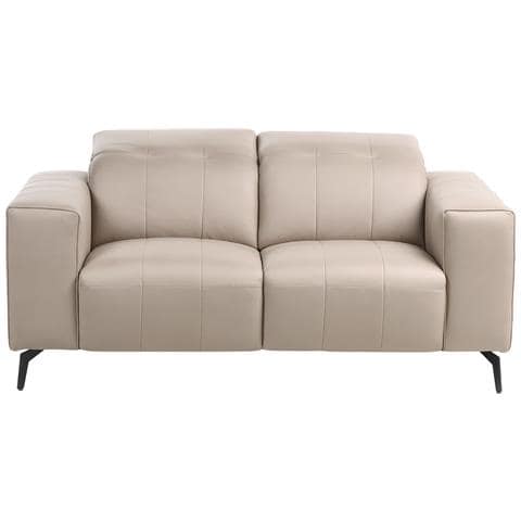 Divano 2 Posti Ommel Pelle Sintetica Tortora - Foto 2