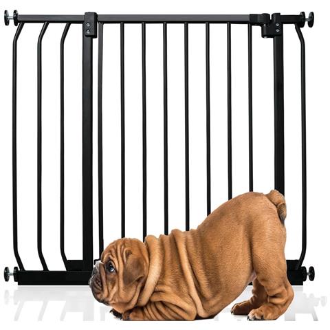 Bettacare Cancelletto Per Cani Elite Con Montaggio A Pressione, 80cm - 89cm, Nero Opaco - Foto 1