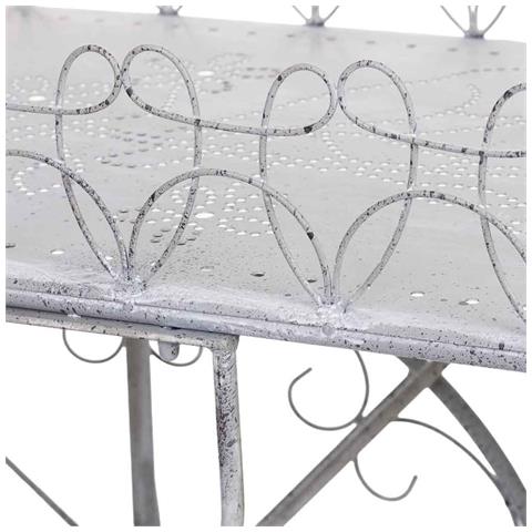 Carrello Espositivo In Metallo Grigio 114,94x55,25x78,11h Cm - Foto 8